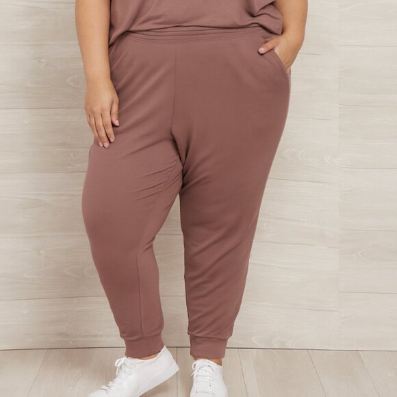 Eddie Bauer NWT Women's Size XXL High Rise Twilight Mauve Loungewear Pants - Picture 1 of 7